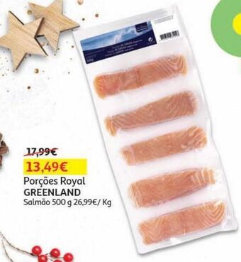 Auchan Porções royal greenland salmão 500g promoção