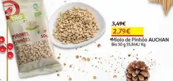 Auchan Miolo de pinhão auchan bio 50g promoção