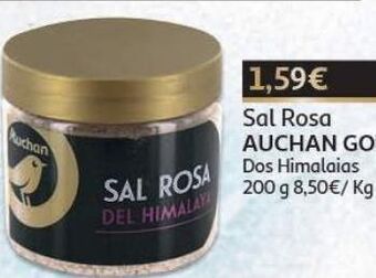 Sal rosa auchan gourmet dos himalaias 200g