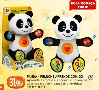 Centroxogo Canal panda peluche aprende comigo promoção
