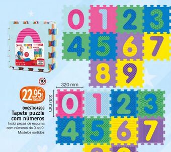 Tapete puzzle com números