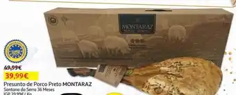 Auchan Presunto porco preto montaraz santana da serra igp 36 m kg promoção