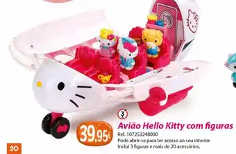 Centroxogo Hello kitty avião com figuras promoção