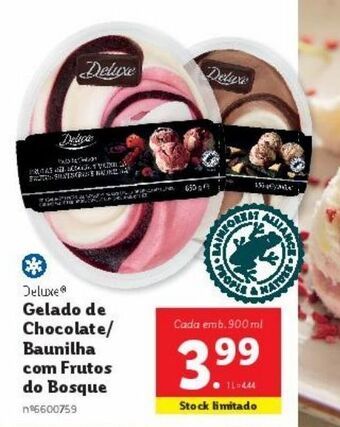 Lidl Gelados deluxe promoção