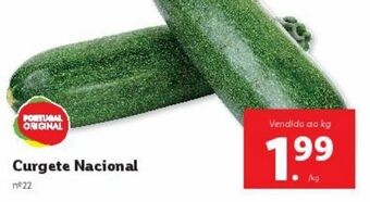 Lidl Curgete promoção