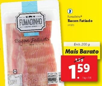 Lidl Bacon fumadinho promoção