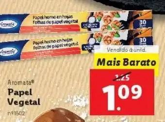 Lidl Papel manteiga promoção