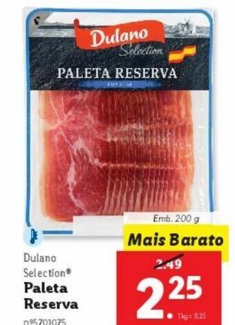 Lidl Paleta de porco dulano promoção