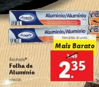 Lidl Papel alumínio promoção