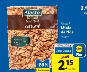 Lidl Nozes alesto promoção