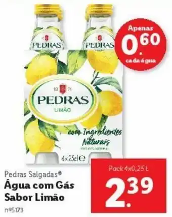 Lidl Água com sabor pedras salgadas promoção