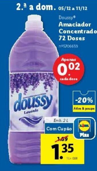 Lidl Amaciador promoção