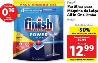 Lidl Detergente lavalouça finish promoção