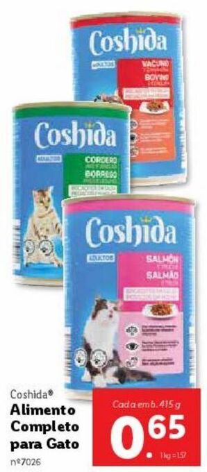 Lidl Comida para gatos promoção