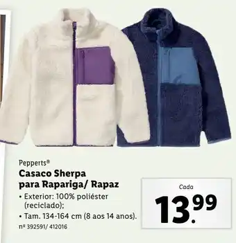 Lidl Casaco pepperts promoção