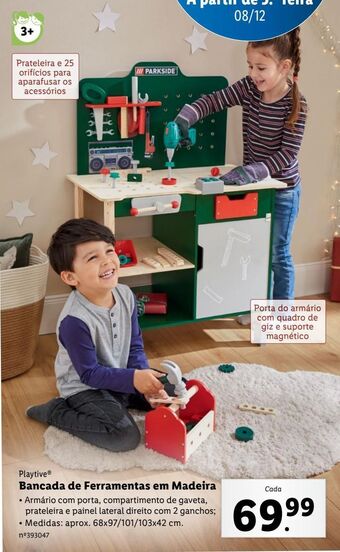 Lidl Ferramentas de brinquedo playtive promoção