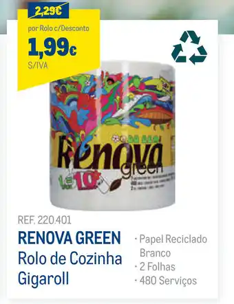 Renova Green Rolo de Cozinha Gigaroll