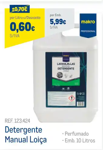 Makro Detergente Manual Loiça 10 Litros promoção