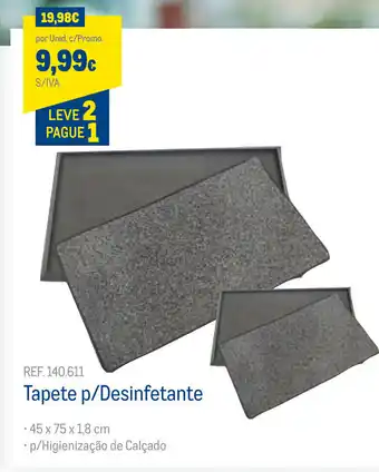 Makro Tapete p/Desinfentante 45x75x1,8cm promoção