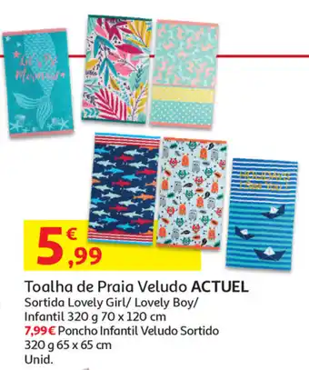 Auchan Toalhita de Praia Veludo Actuel promoção