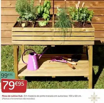 Jardiland Mesa de cultivo kub promoção