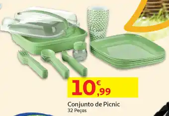 Auchan Conjunto de Picnic 32 Peças promoção