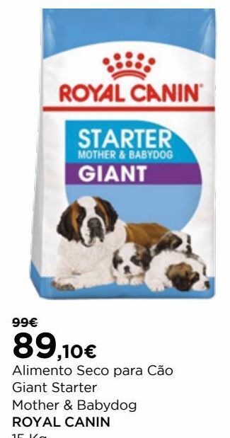 El Corte Inglés Ração para cães royal canin promoção