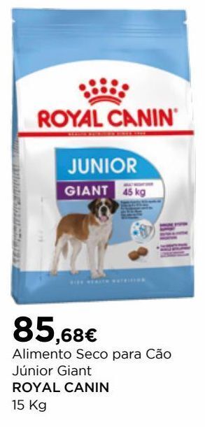 El Corte Inglés Ração para cães royal canin promoção
