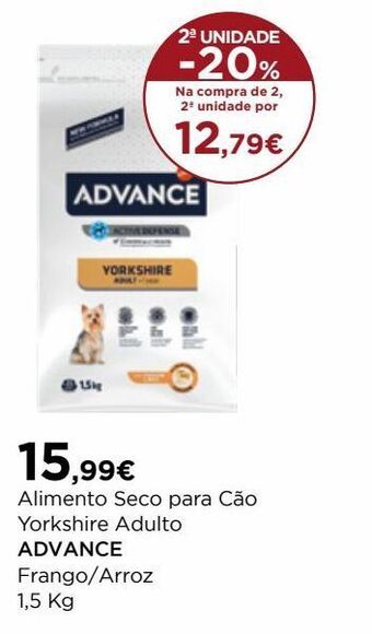 El Corte Inglés Ração para cães advance promoção