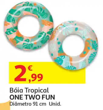 Auchan Bóia Tropical One Two Fun 91cm promoção
