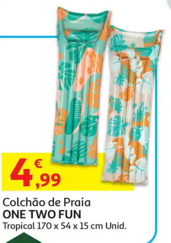 Auchan Colchão de Praia One Two Fun 170x54x15cm promoção