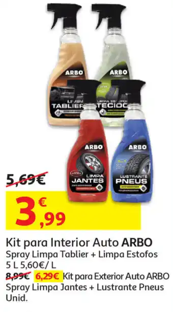 Kit para Interior Auto Arbo 5L