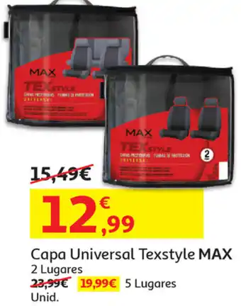 Auchan Capa Universal Texstyle Max 2 Lugares promoção
