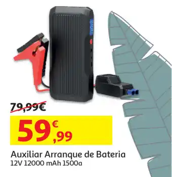 Auchan Auxiliar Arranque de Bateria 12V 12000 mAh 1500a promoção