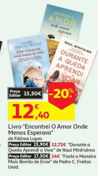 Auchan Livro "Escontrei O Amor Onde Menos Esperava promoção