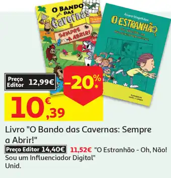 Auchan Livro "O Bando das Cavernas Sempre a Abrir!" promoção