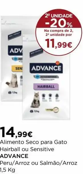 El Corte Inglés Comida para gatos advance promoção