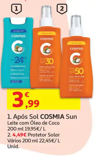 Auchan Após Sol Cosmia Sun 200ml promoção