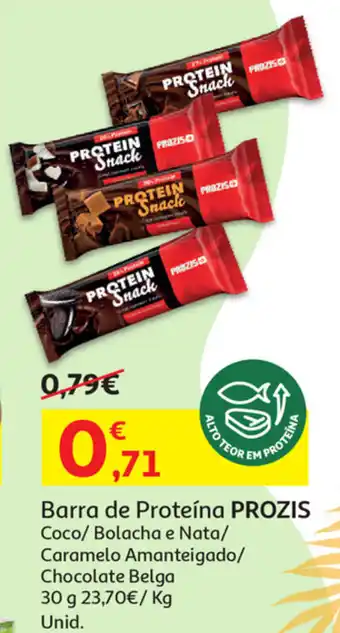 Auchan Barra de Proteína Prozis 30g promoção