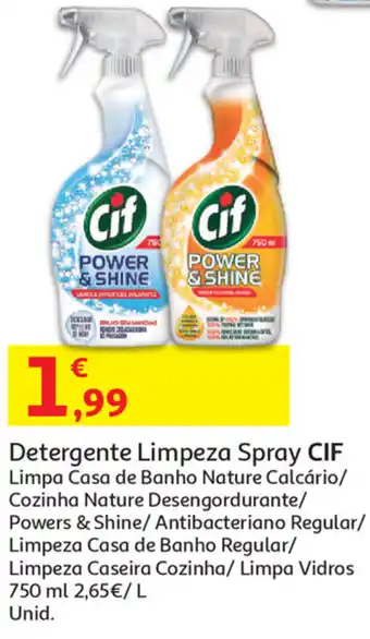 Detergente Limpeza Spray Cif 750ml