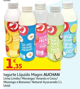 Auchan Iogurte Líquido Magro Auchan 1L promoção