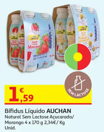 Auchan Bífidus Líquidos Auchan 4x170g promoção