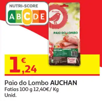 Auchan Paio do Lombo Auchan 100g promoção