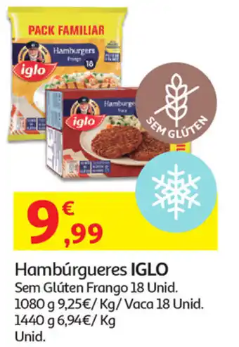 Auchan Hambúrguer Iglo 18 Unid promoção