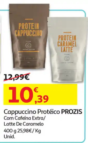 Auchan Cappuccino Protéico Prozis 400g promoção