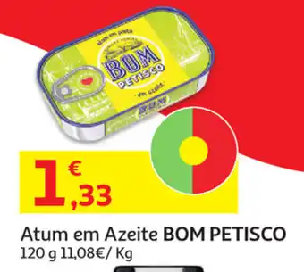 Auchan Atum em Azeite Bom Petisco 120g promoção