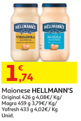 Auchan Maionese Hellmann's 426g promoção