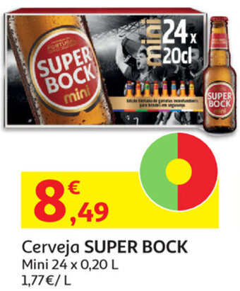 Auchan Cerveja Super Bock Mini 24x0,20L promoção