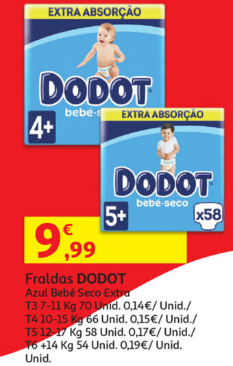 Auchan Fraldas Dodot promoção