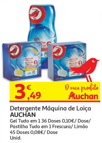 Auchan Detergente Máquina de Loiça Auchan promoção